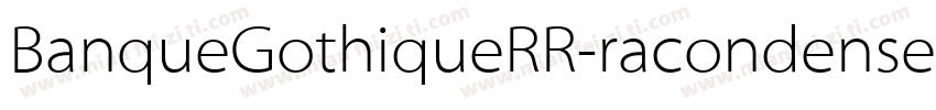 BanqueGothiqueRR-racondensed XCn 2字字体转换